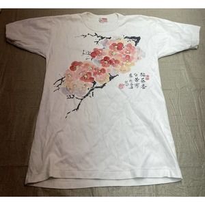 Vintage Chinese Single Stitch T-Shirt Size 42 White